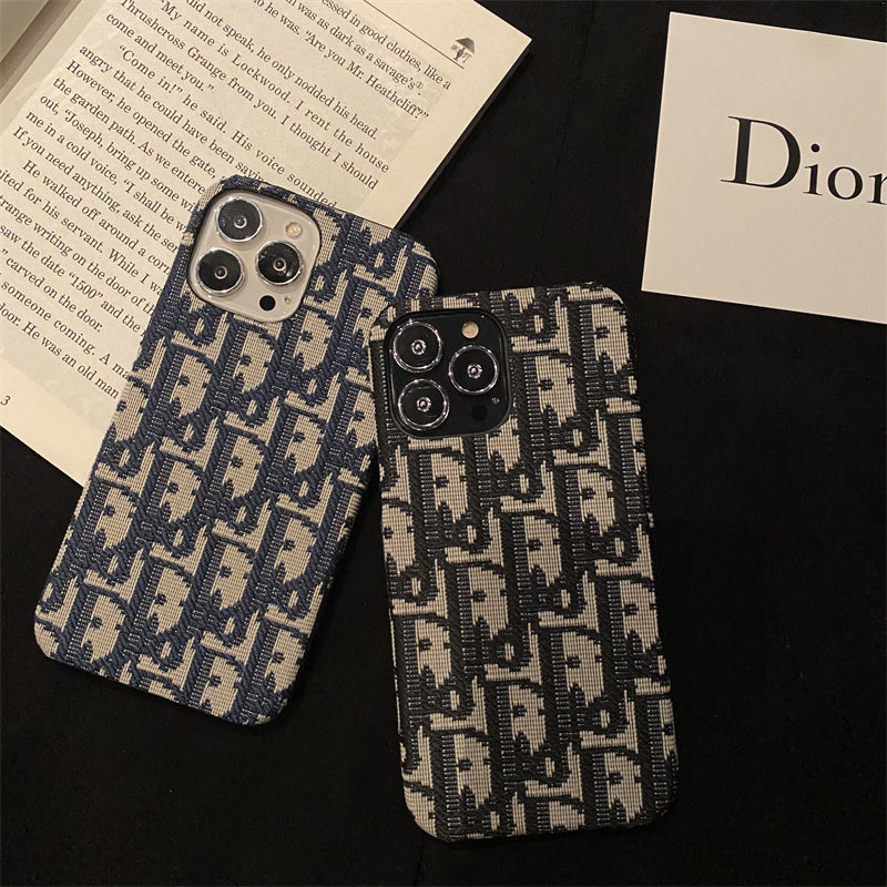 CD iPhone Case Classic Fabric Blue -GDK240315-GTOCASE