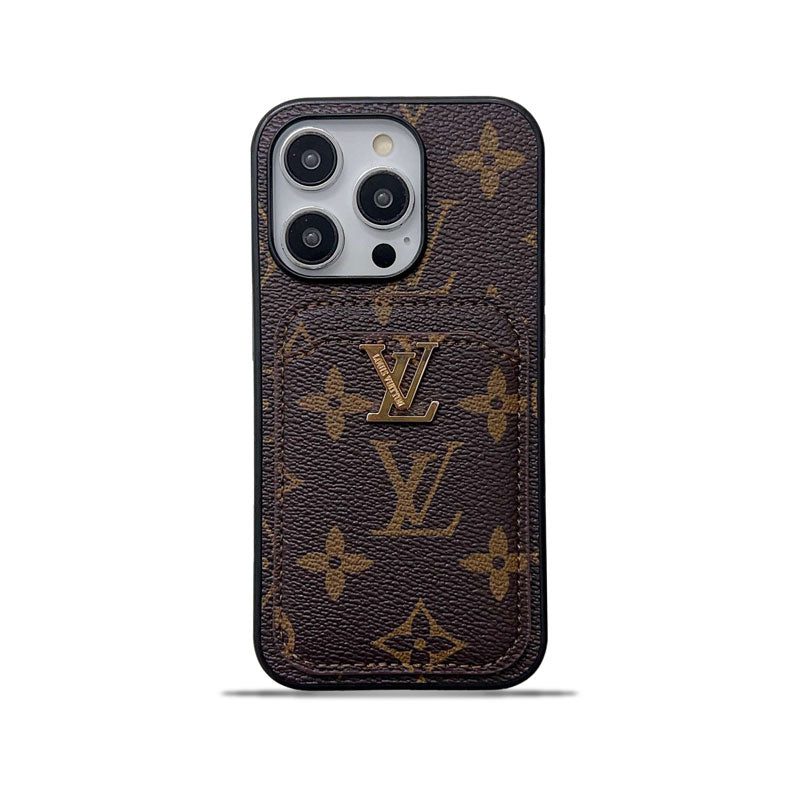 Classic KK iPhone Case With Card Holder -Big printing-KKD240313-GTOCASE