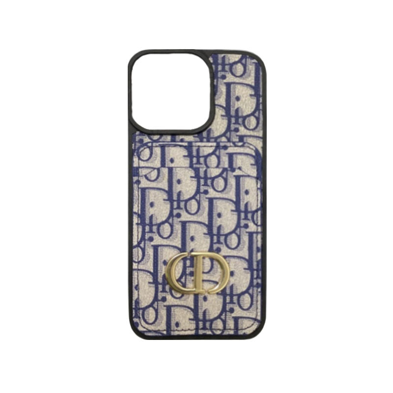 CD iPhone Case With Card Holder Black -LB240513-GTOCASE
