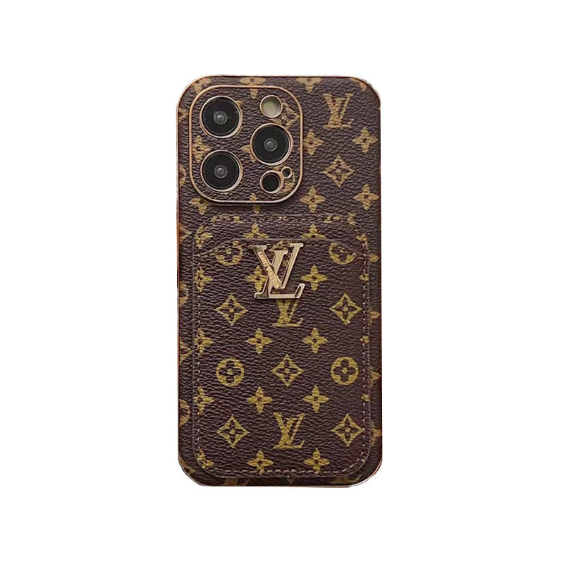 Classic Monogram iPhone Case With Card Holder -Black printing-CHD231124-GTOCASE
