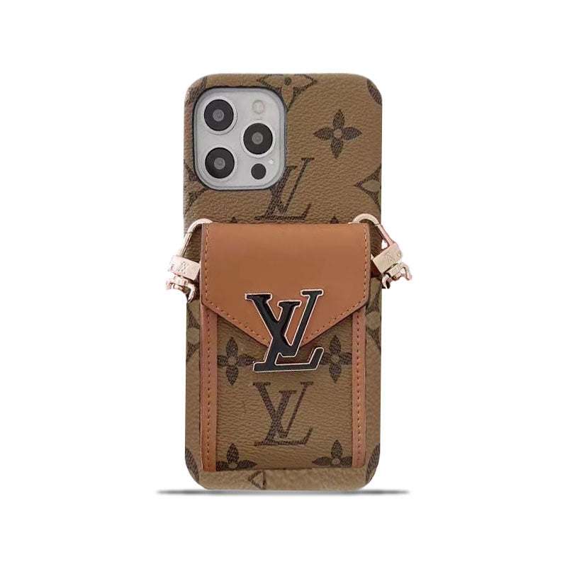 Monogram iPhone Case With Wallet And Strap Yellow Printing -DGK240329-GTOCASE