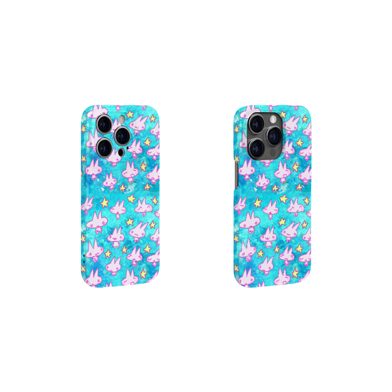 Y2K Aesthetic Bunny iPhone 16/15/14/13/12 Max Pro Case - Shockproof Cute Phone Cover for Girls