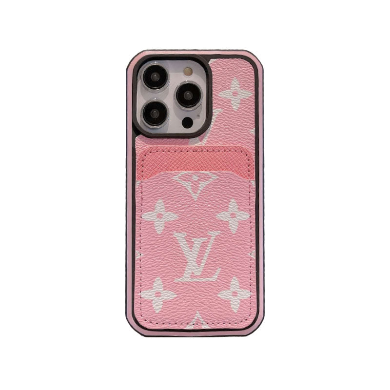 Monogram iPhone Case With Card Holder Big Printing -ZP241107-GTOCASE