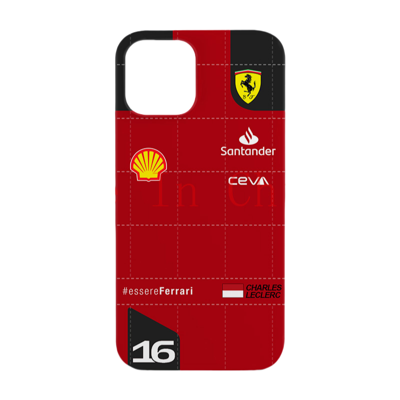 Ferrari Charles Leclerc Racing Magsafe Shockproof Case for iPhone 16 Pro Max - Stylish Film Shell