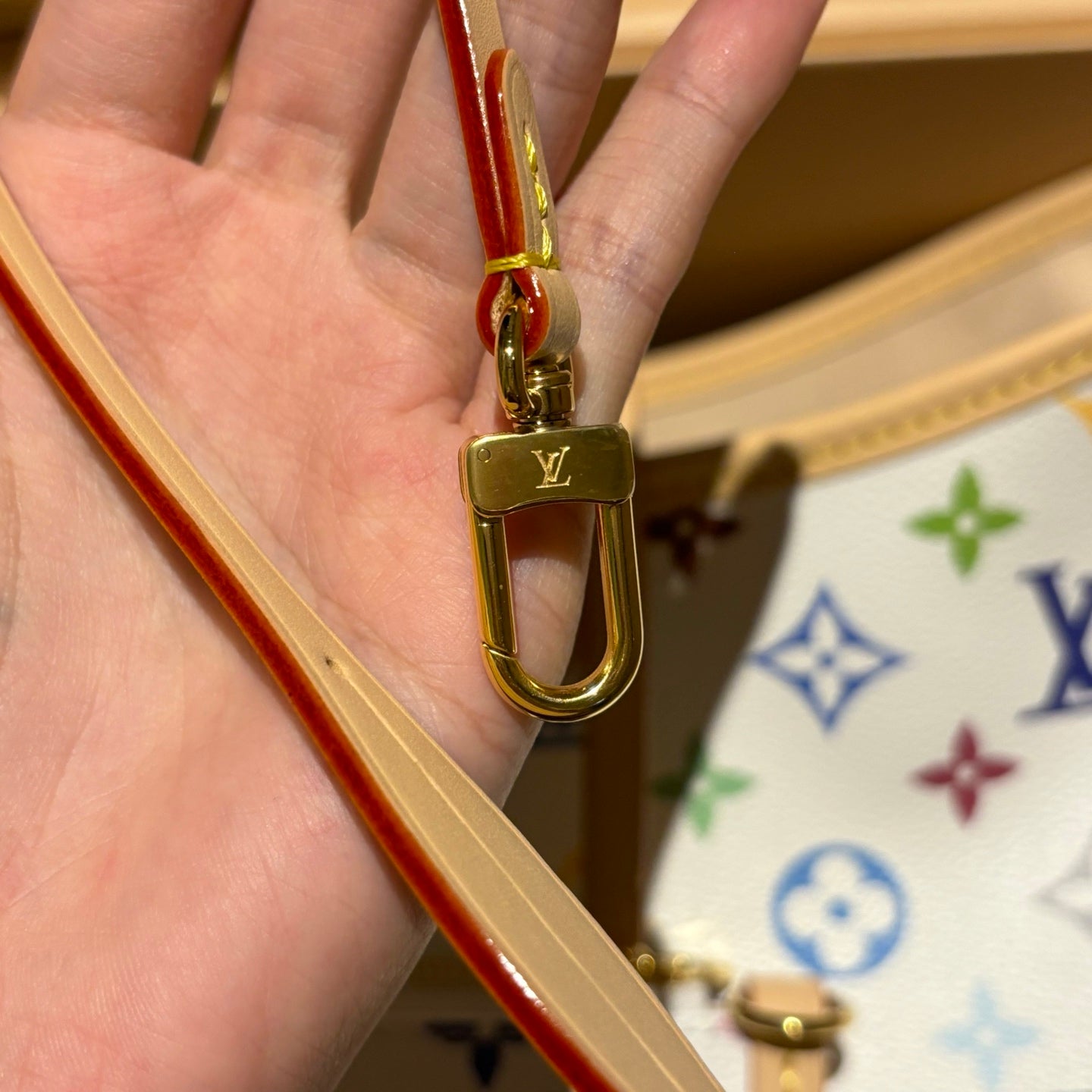 LV Luxury Element Artistic Multicolor Limited-Edition Carryall Small Shoulder Bag LV010