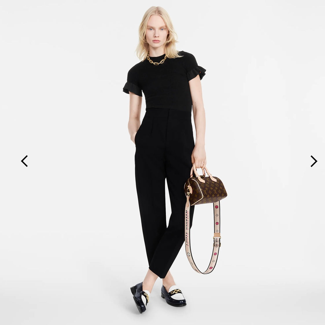LV Luxury Element Chic Monogram-Inspired Mini Travel Bag with Detachable Strap LV017