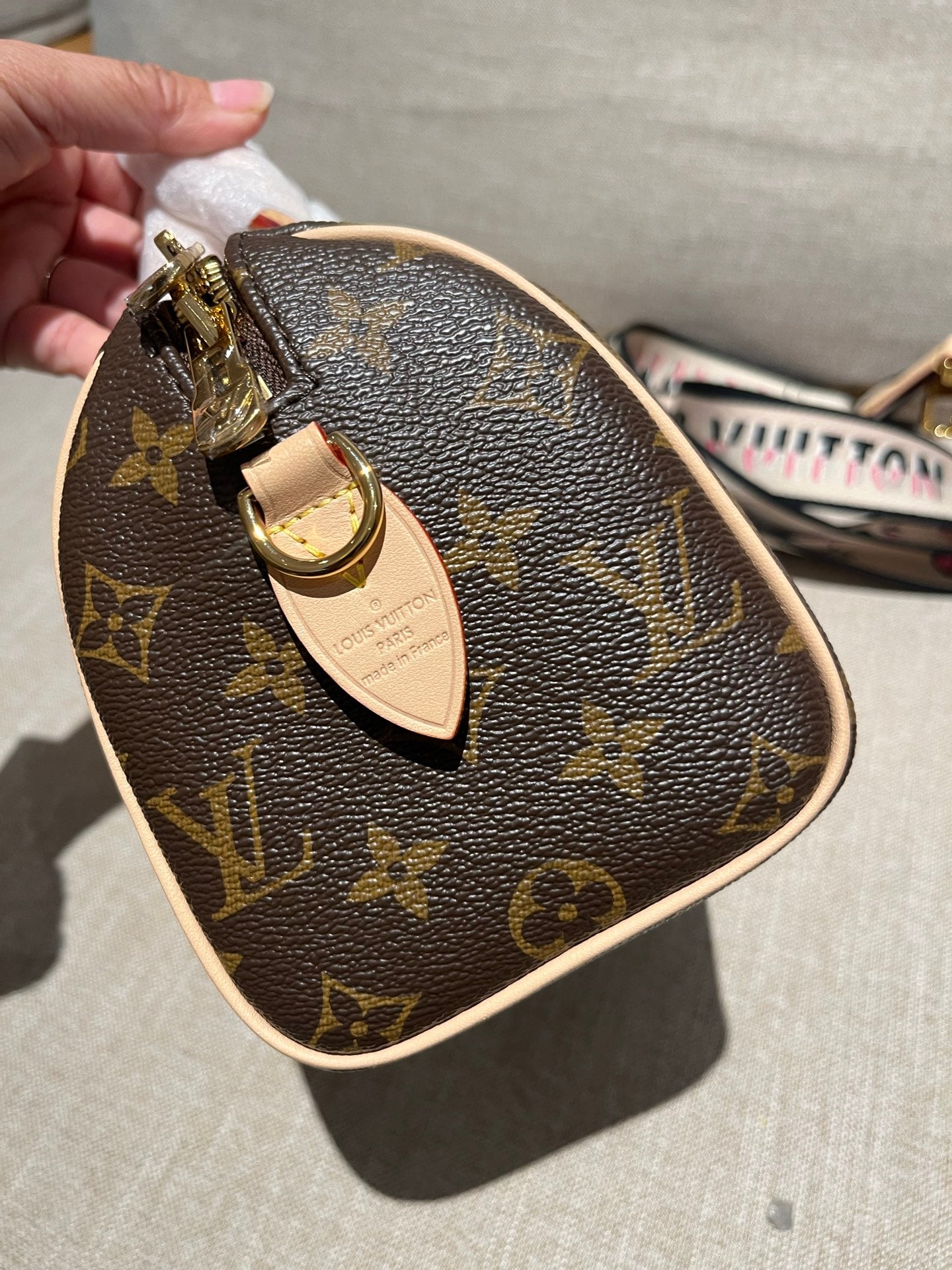 LV Luxury Element Chic Monogram-Inspired Mini Travel Bag with Detachable Strap LV017