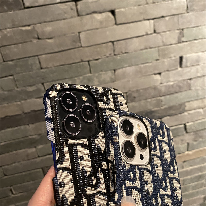 CD iPhone Case Classic Fabric Blue -GDK240315-GTOCASE