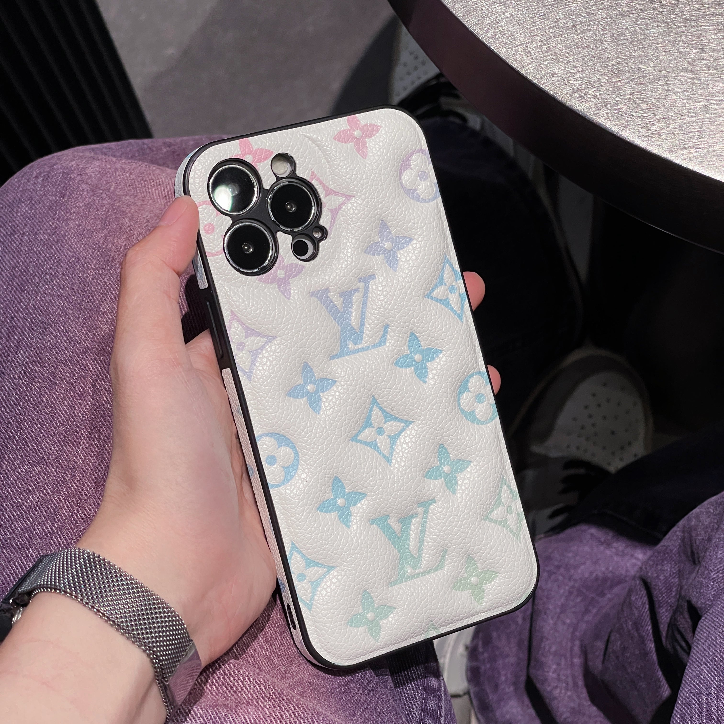Monogram iPhone Case -Blue-QB2411830-GTOCASE
