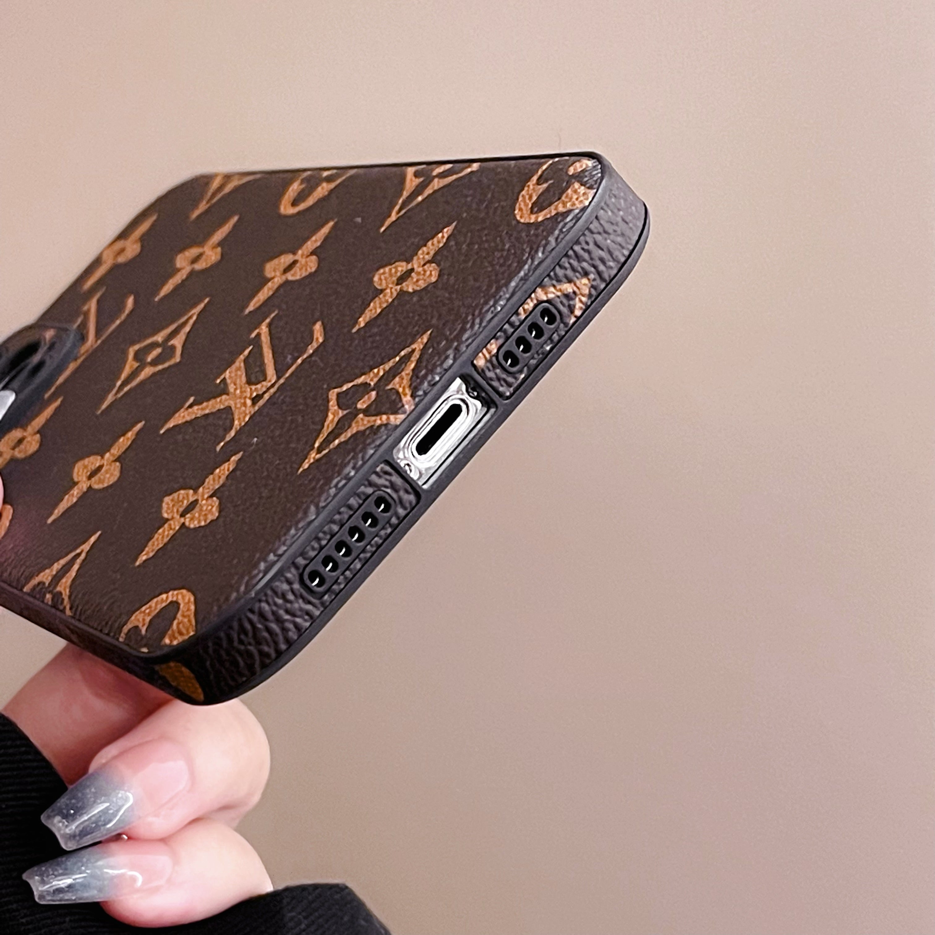 Monogram iPhone Case -Black printing-QB240304-GTOCASE
