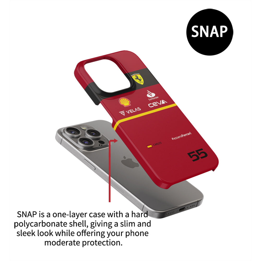 Ferrari F1 Carlos Sainz Suit Case – Apple iPhone-Compatible