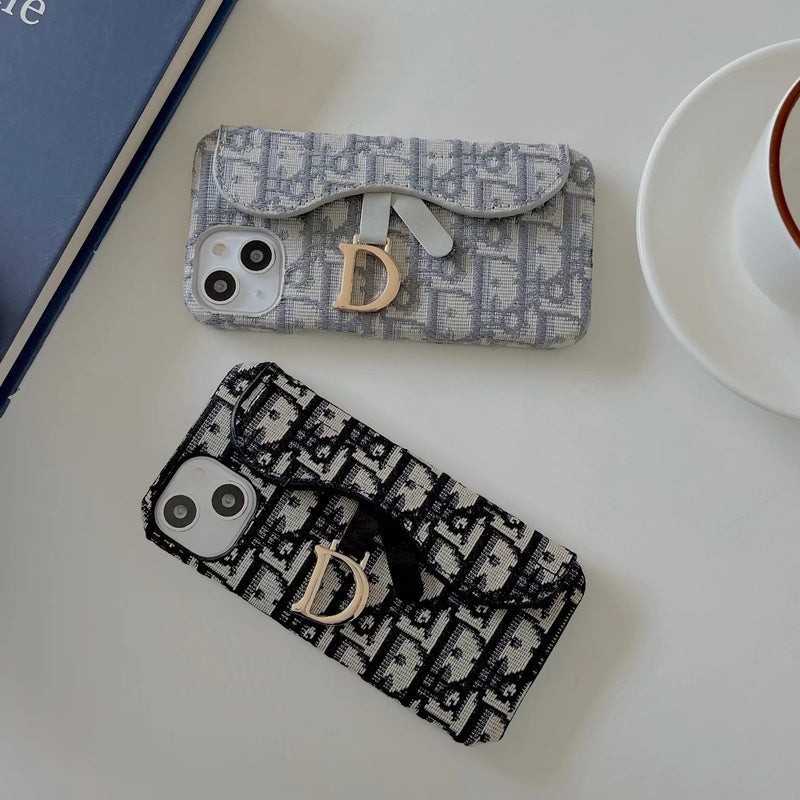 CD iPhone Case With Card Holder Black-BY240112-GTOCASE
