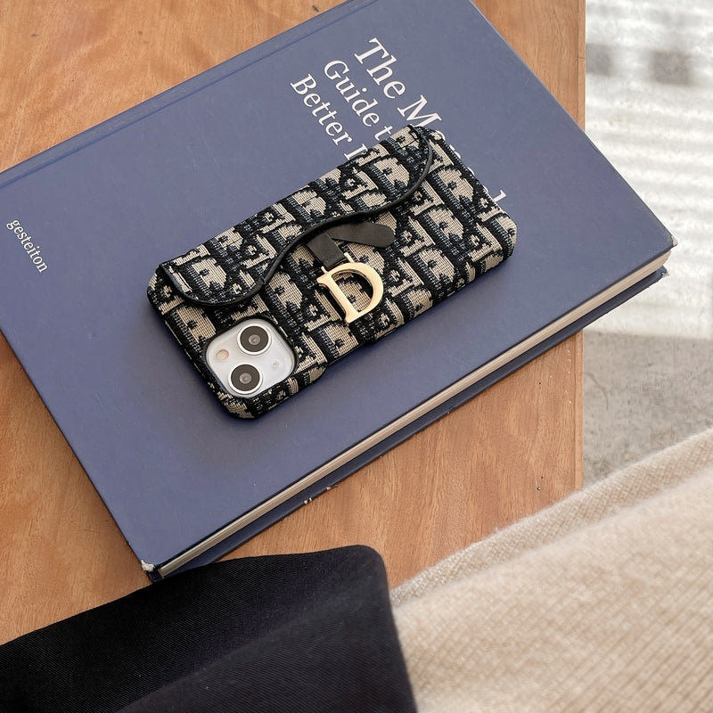 CD iPhone Case With Card Holder Black-BY240112-GTOCASE