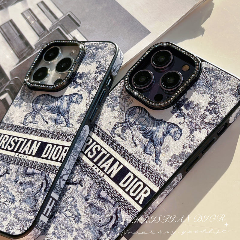 Leather CD iPhone Case-LH231227-GTOCASE