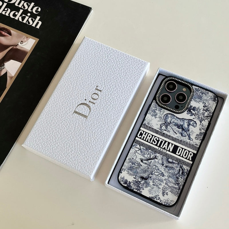 Leather CD iPhone Case-LH231227-GTOCASE