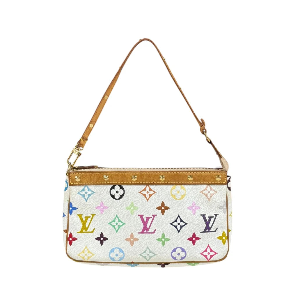 LV Luxury Element Pochette Accessoires handbags Vibrant Monogram Pochette with Detachable Straps LV022