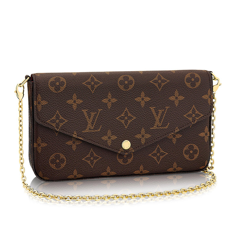 LV Luxury Element Chic Brown Mini Crossbody Bag with Gold Hardware & Removable Organizers LV007