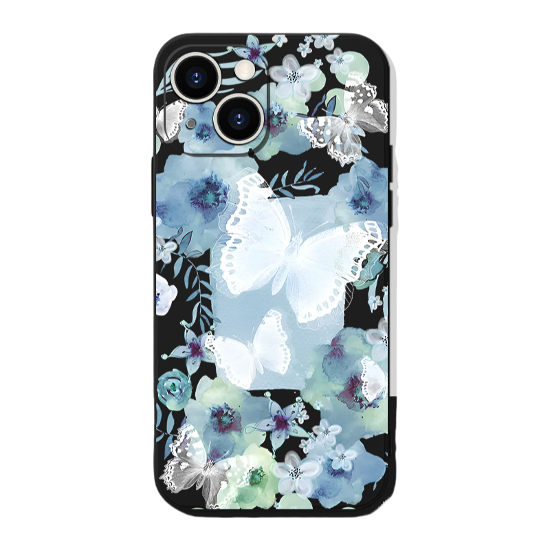 Y2K Aesthetic Butterfly iPhone Case - Ink Wash, Anti-Fingerprint & Camera Protection
