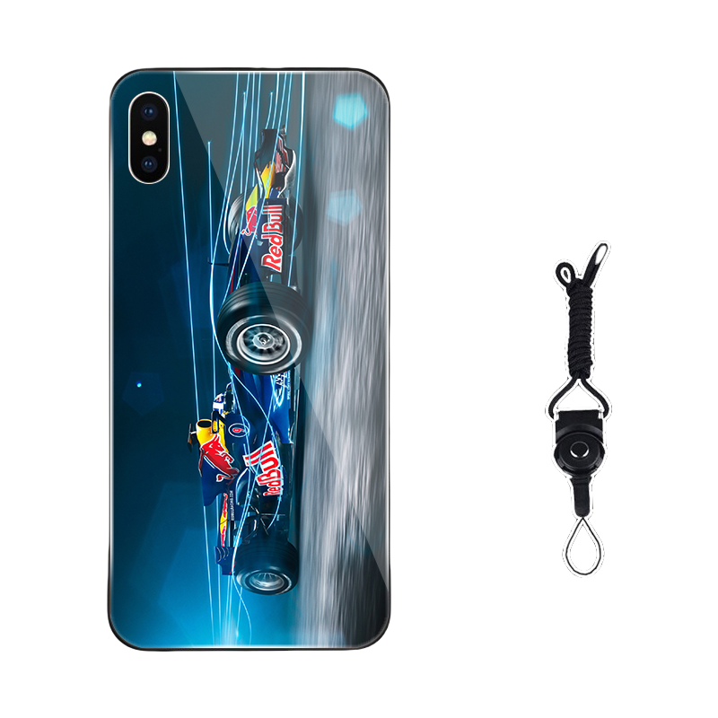 Red Bull iPhone 15 Pro Max Case - Style VI(A/B/C/D¡ê? Liquid Silicone/Matte/Frosted Cover with Lanyard
