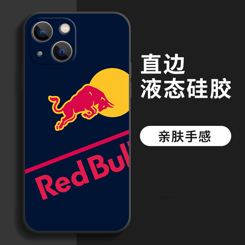 Red Bull iPhone 16 Pro Max Case - Liquid Silicone, Full Camera Protection, Sleek Black Edge I/J/K/L