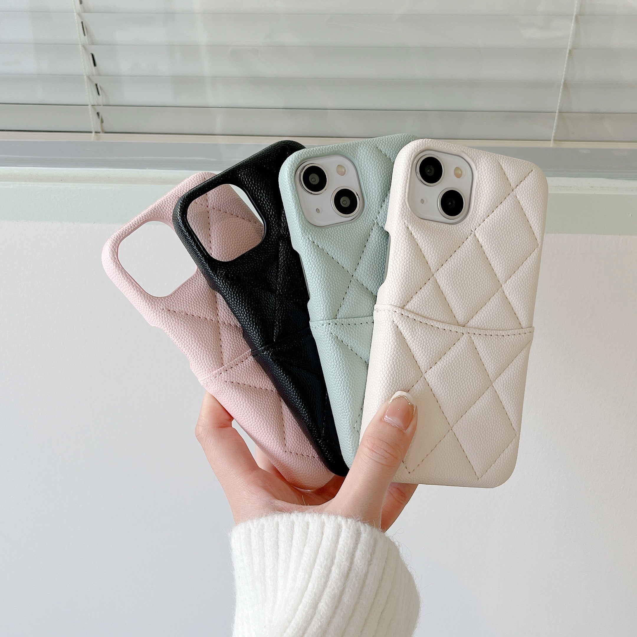 CC Phone Case With Card Holder For iPhone- AMJ240706-GTOCASE