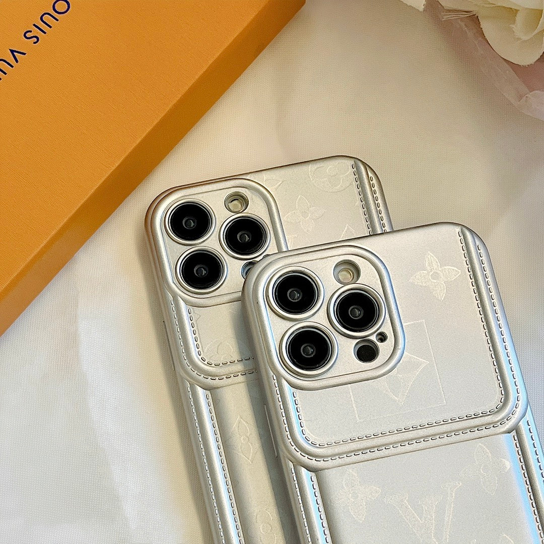 Silver Monogram iPhone Case -Small printing-SYH231201-GTOCASE
