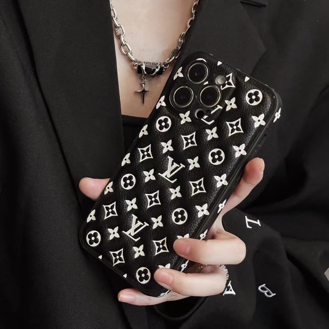 Black Monogram iPhone Case -QB231115-GTOCASE