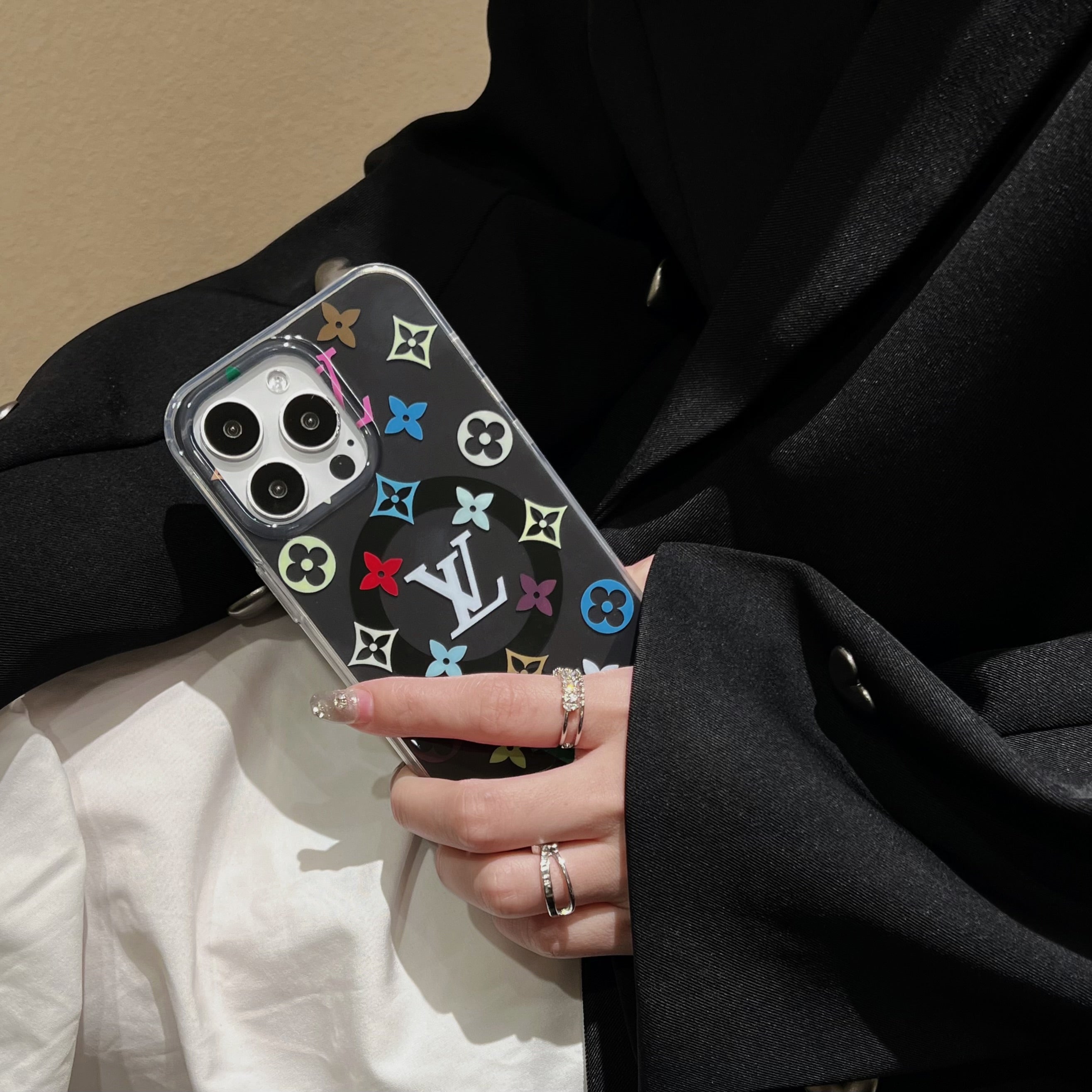 Colorful LV phone case