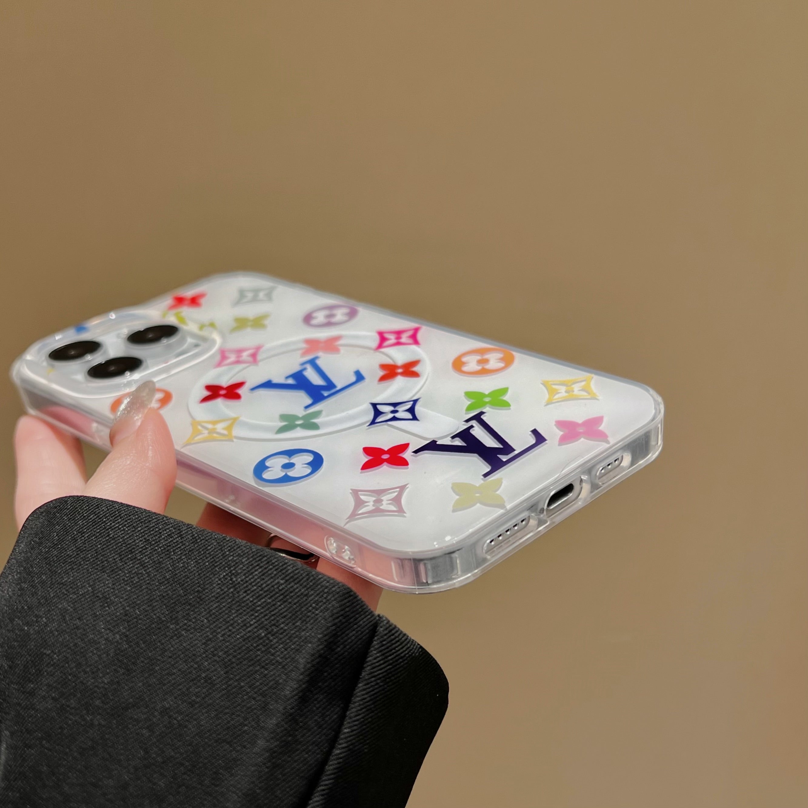 Colorful LV phone case