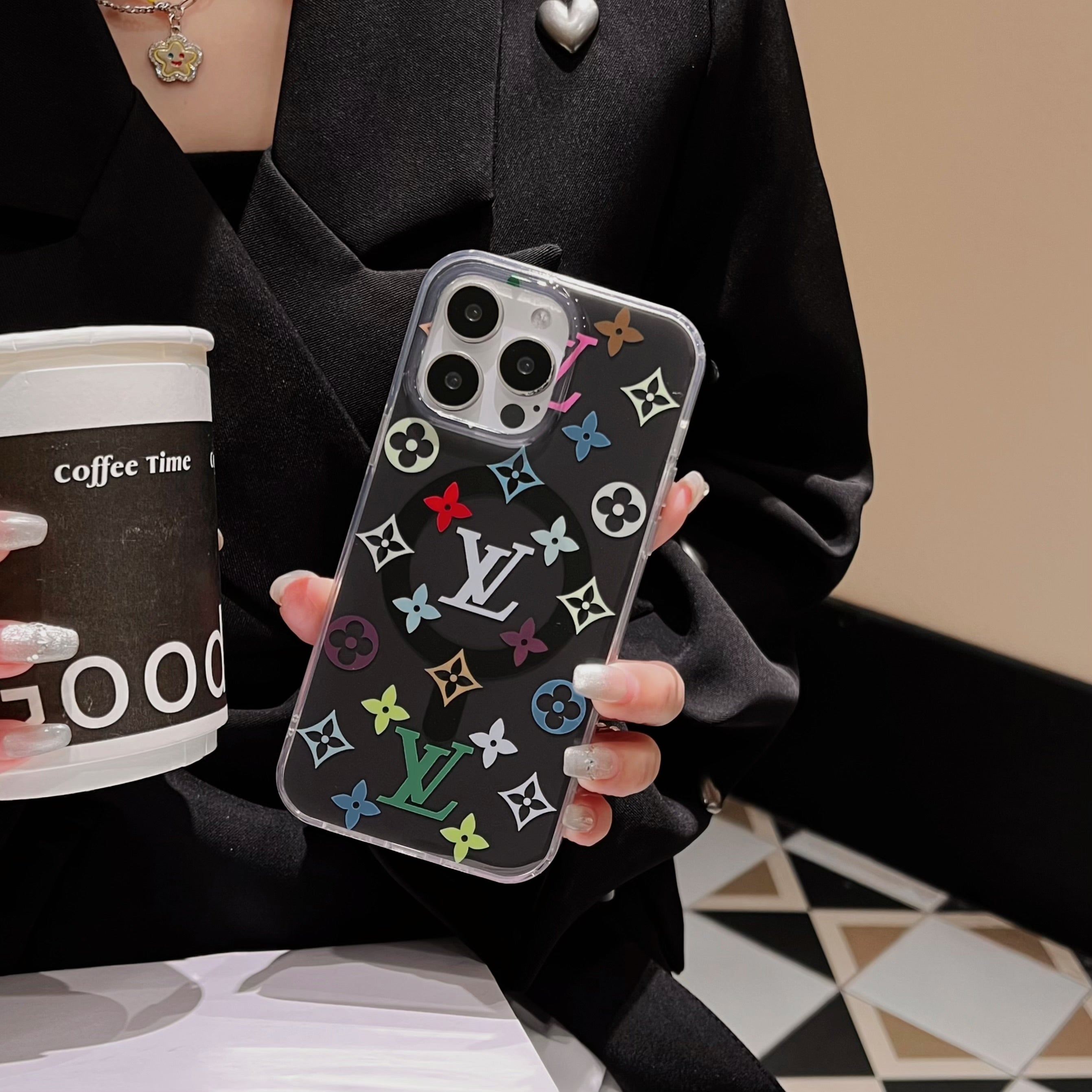 Colorful LV phone case