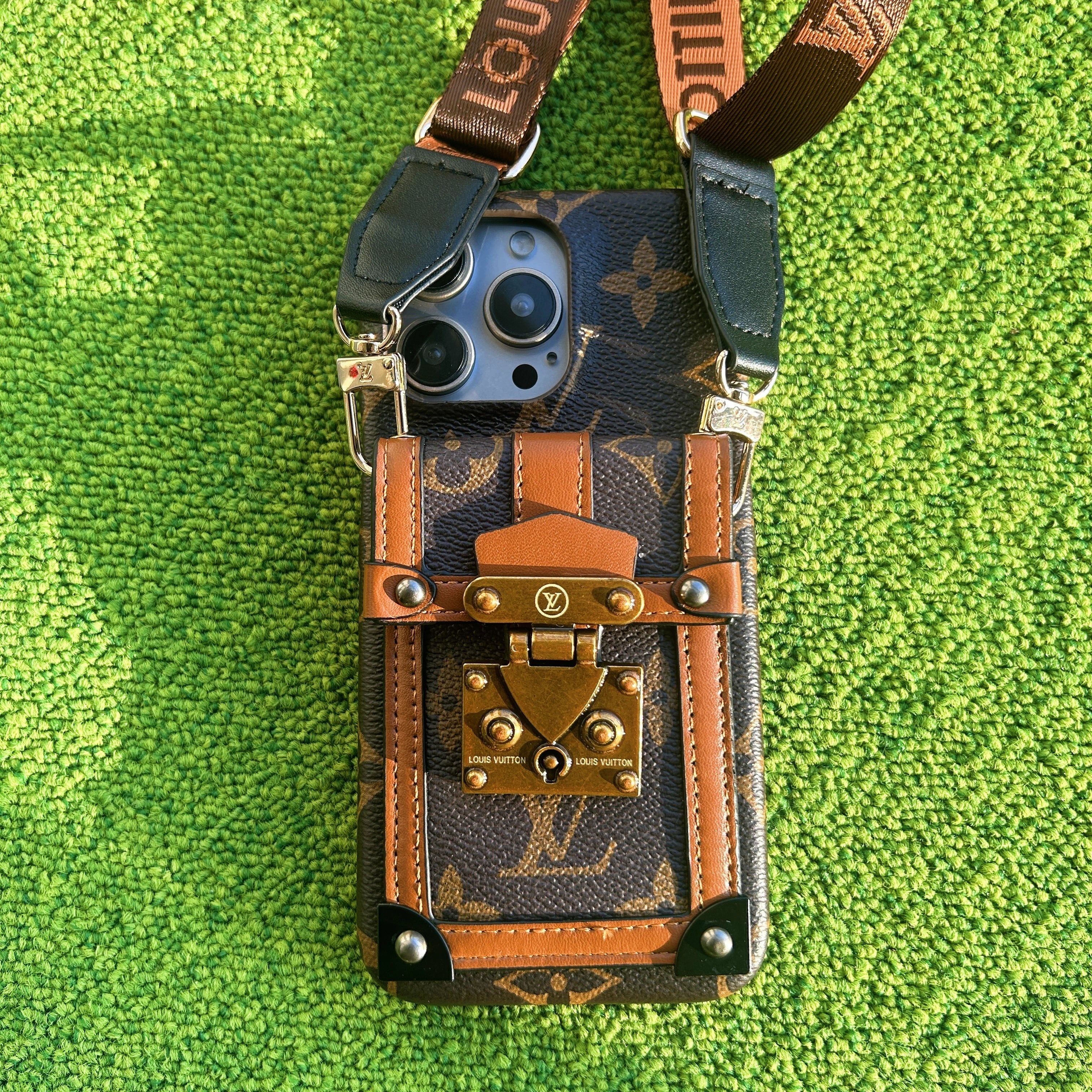 Handmade LV phone cases punk style