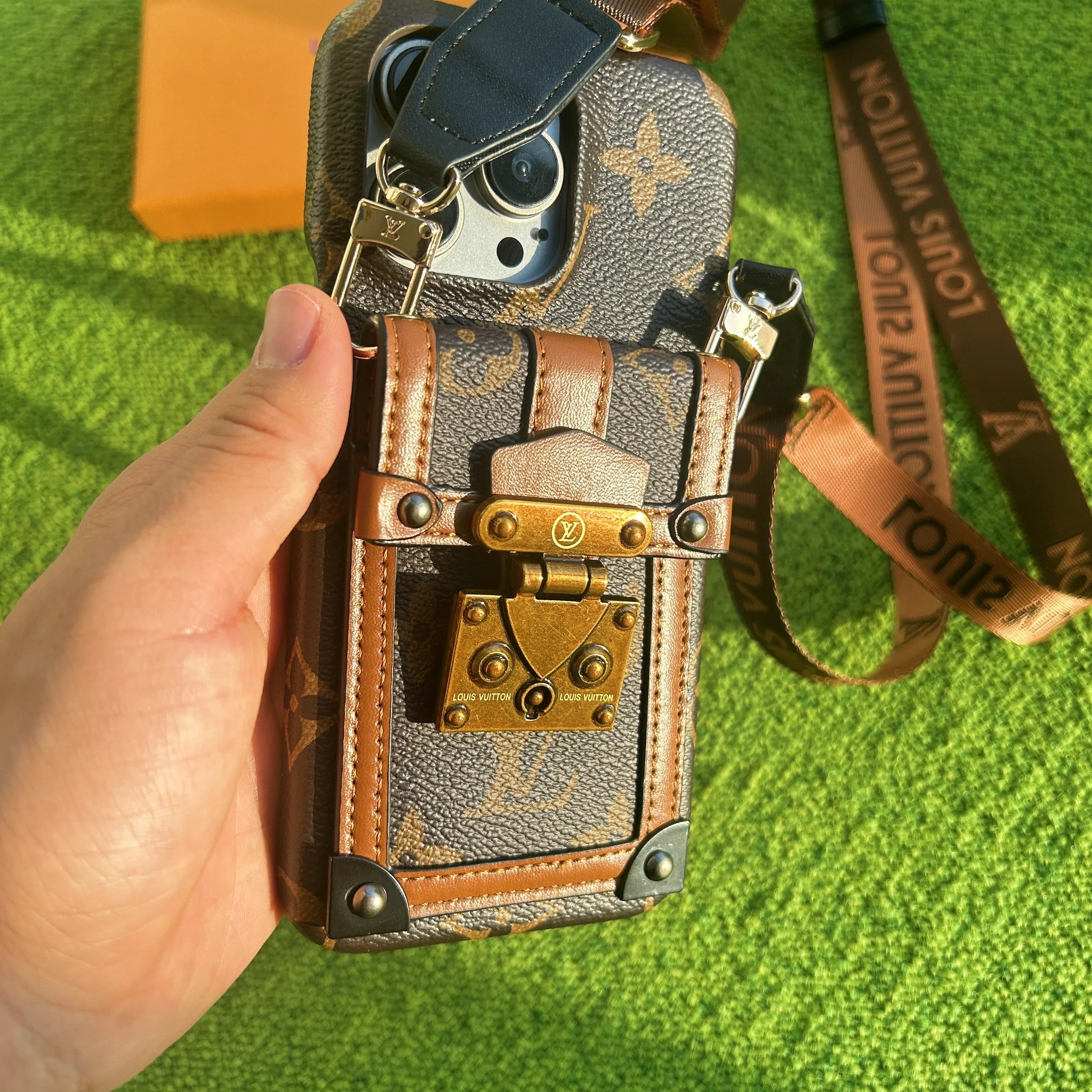 Handmade LV phone cases punk style