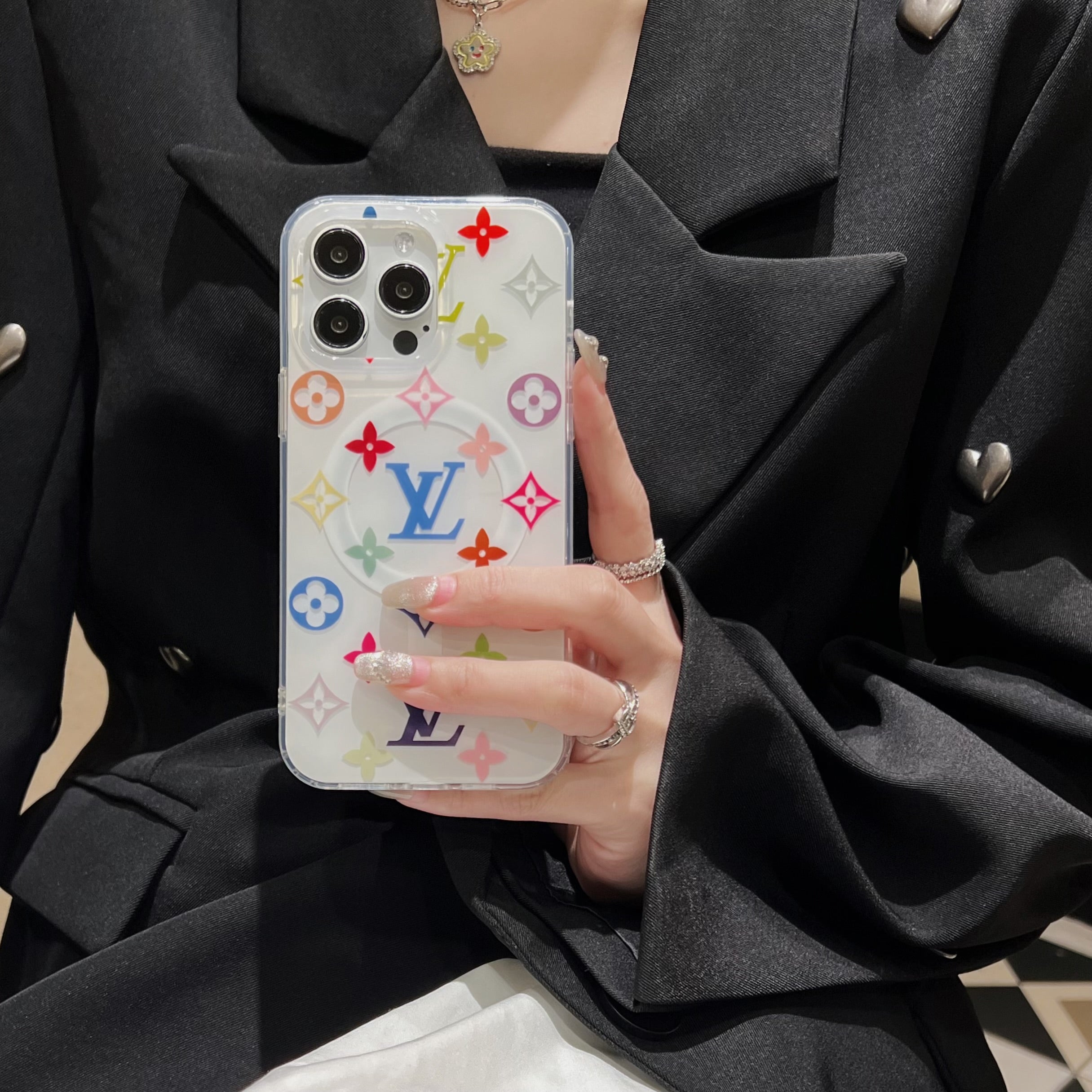 Colorful LV phone case