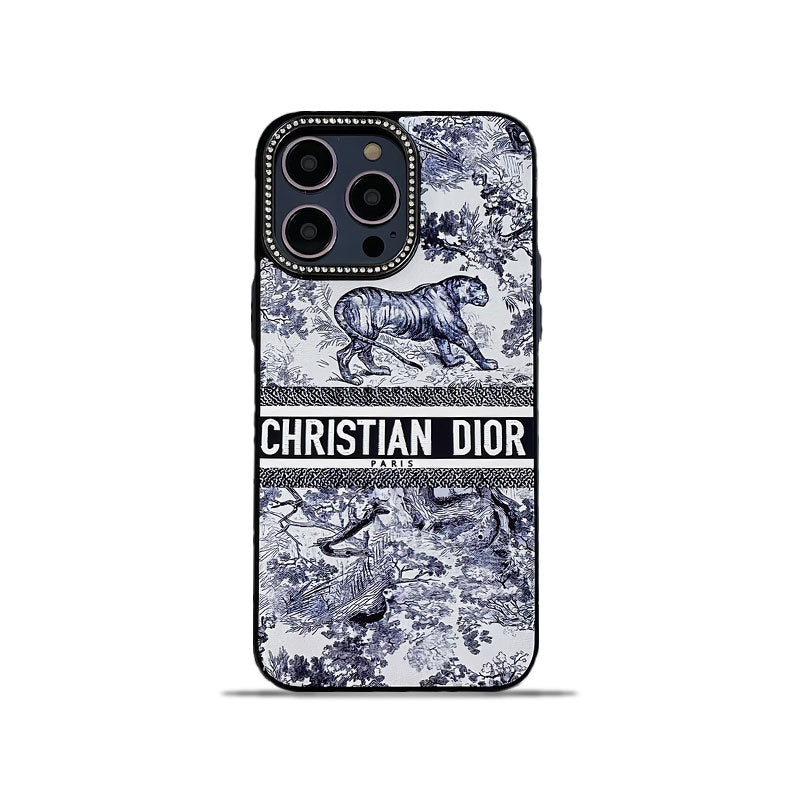 Leather CD iPhone Case-LH231227-GTOCASE