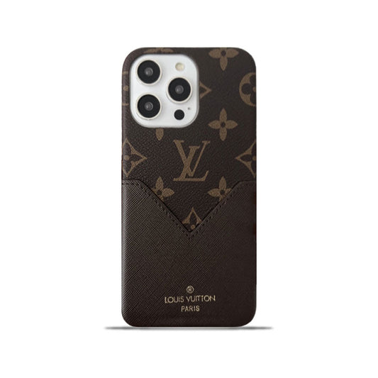 Monogram iPhone Case With Pouch Brown Printing -KB240329-GTOCASE