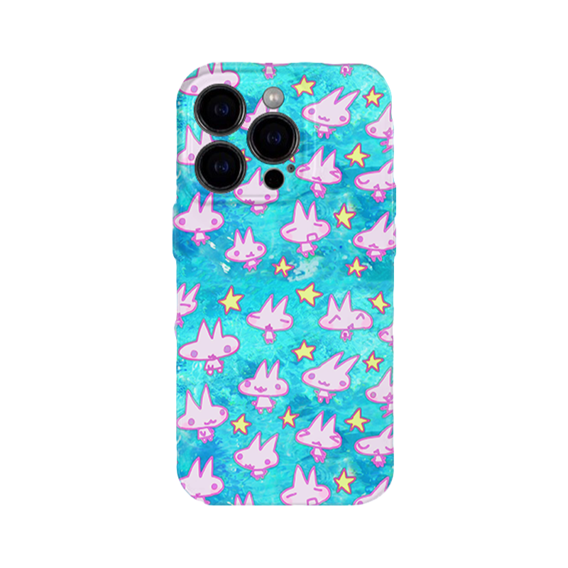 Y2K Aesthetic Bunny iPhone 16/15/14/13/12 Max Pro Case - Shockproof Cute Phone Cover for Girls