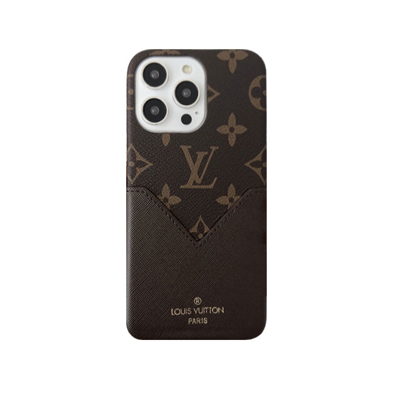 Monogram iPhone Case With Pouch Brown Printing -KB240329-GTOCASE
