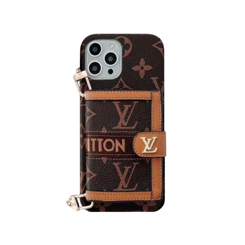 Monogram iPhone Case With Wallet And Strap Black -DL240329-GTOCASE