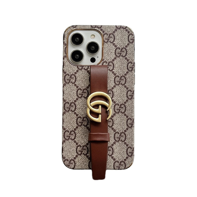 GG iPhone Case With Holder Brown -SW240330-GTOCASE