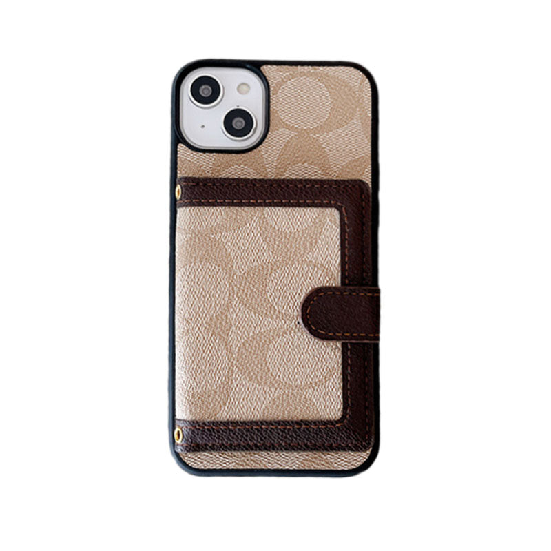 CH  iPhone Case With Wallet And CHrossbody Strap Black -XK240402-GTOCASE