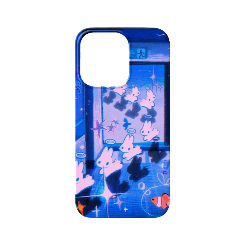 Y2K Aesthetic 16/15/14/13/12 Max Pro Max Case - Shockproof Glass Cover with Retro Vaporwave Design