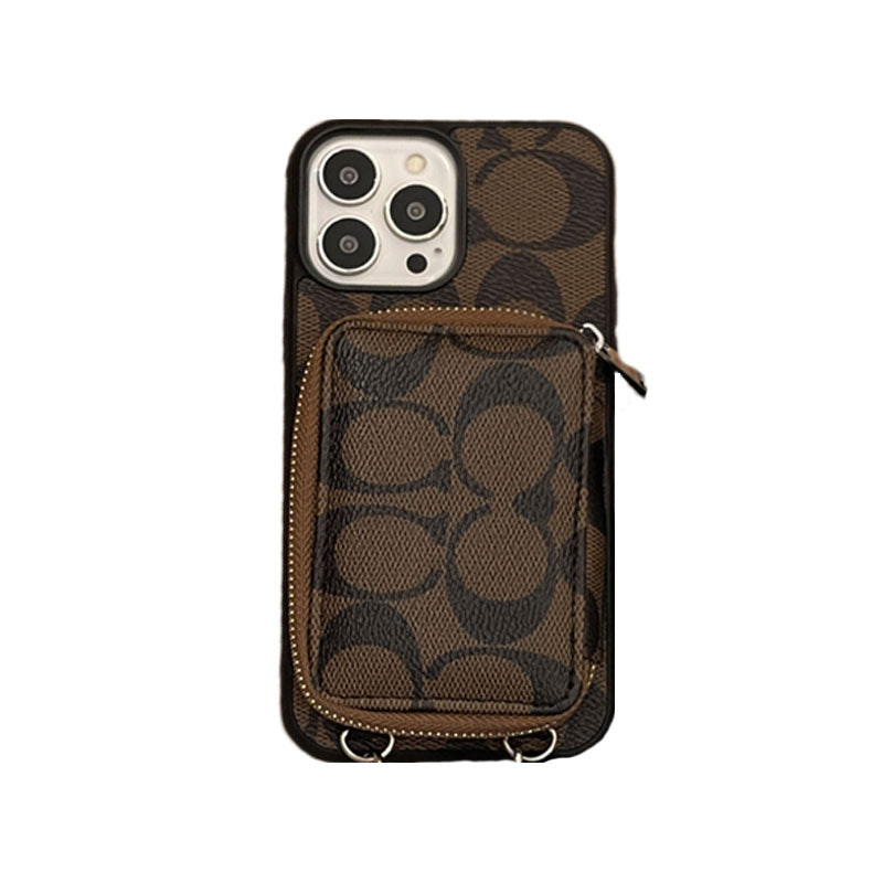 CH  iPhone Case With Wallet Coffee-LQB241412-GTOCASE