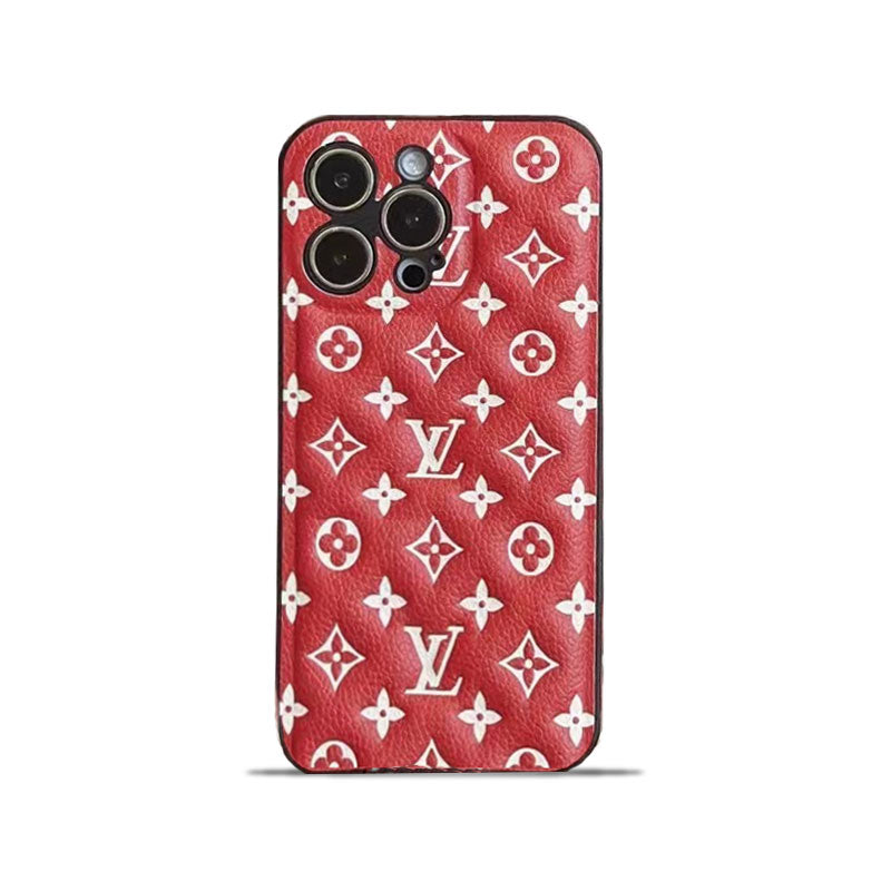 Red Monogram iPhone Case  -QB231115-GTOCASE