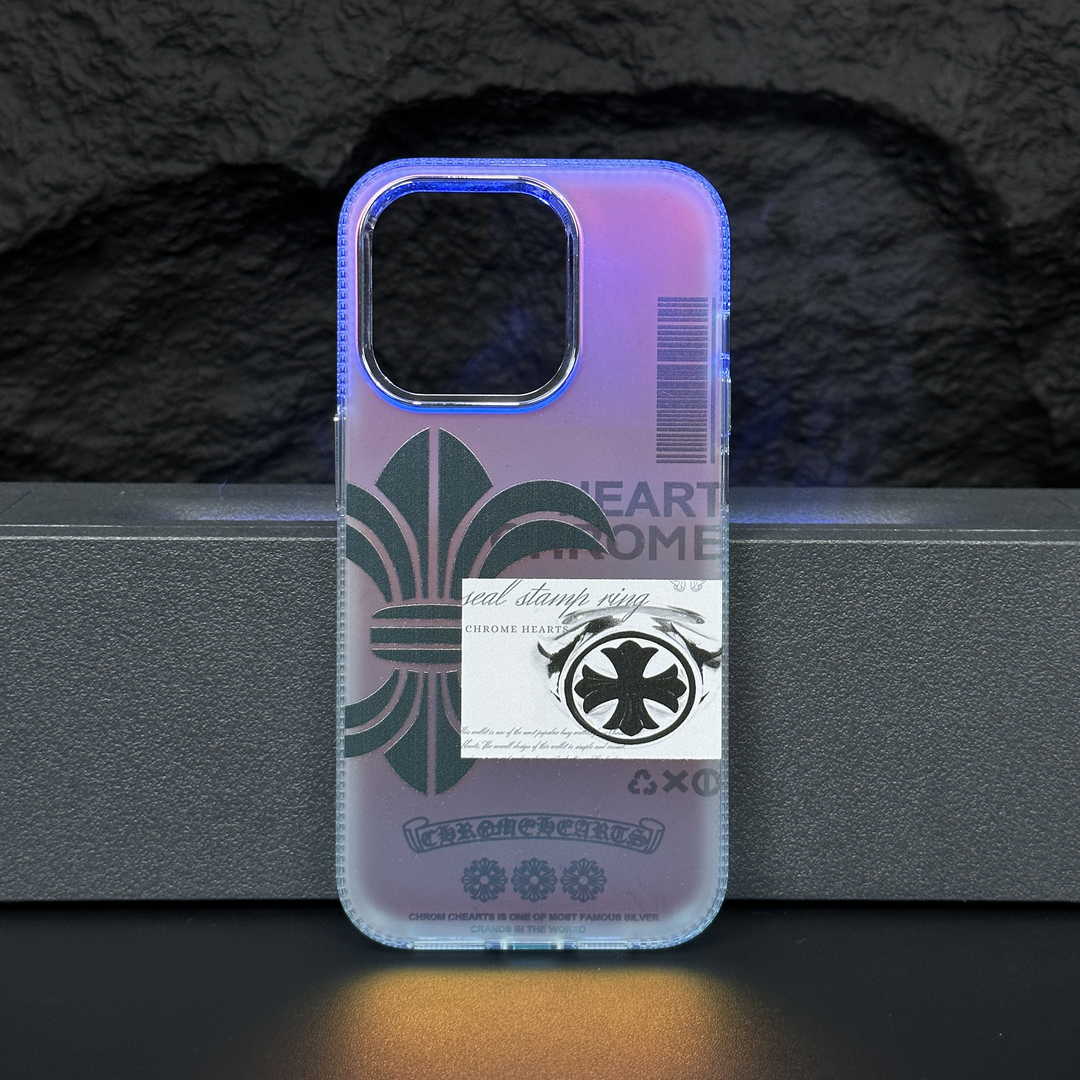 Laser Gradient Purple Phone Case - Add a Stylish Touch to Your Phone!