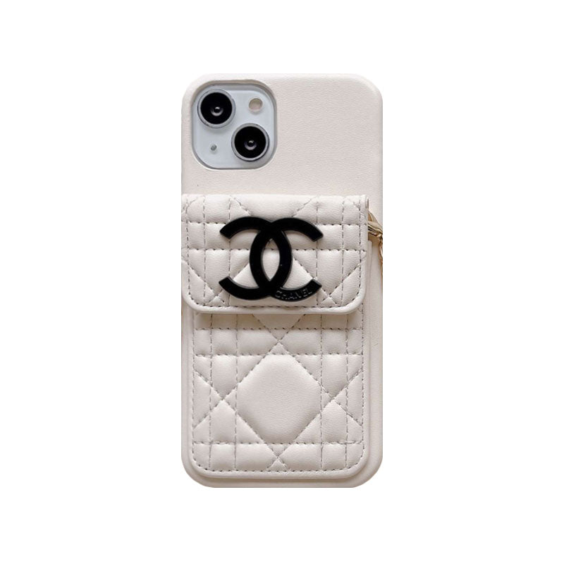CC iPhone Case With Wallet And Strap Black -GS241602-GTOCASE