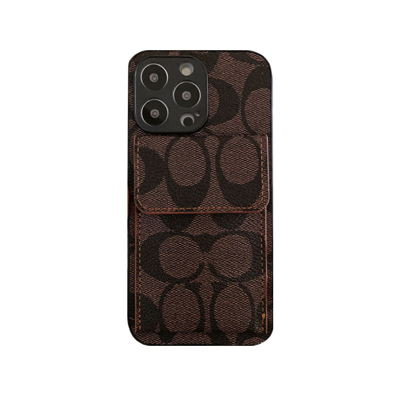 CH  iPhone Case With  Wallet Light Brown-HP240513-GTOCASE