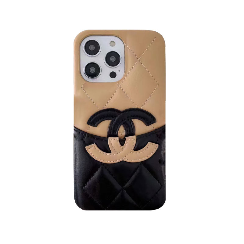 Classic CC iPhone Case With Card Holder Brown -CKP240401-GTOCASE