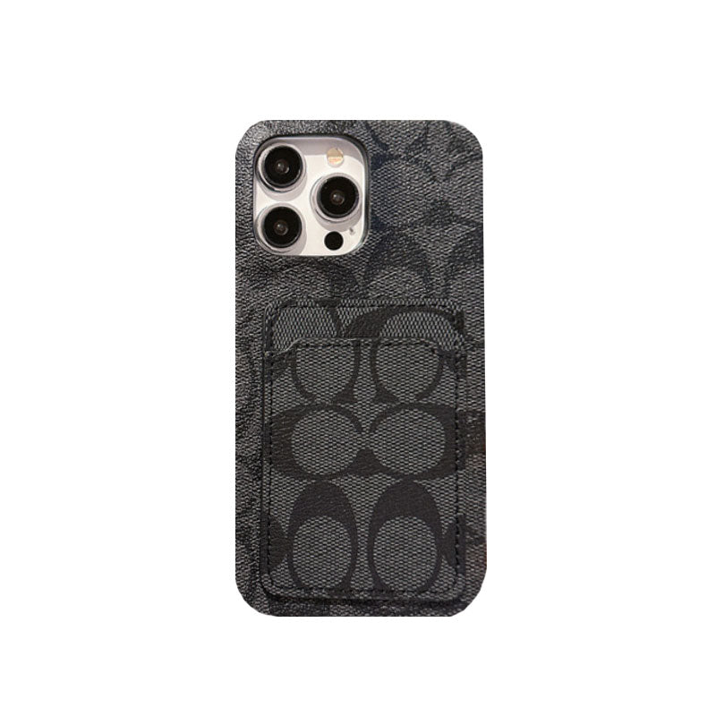 Classic CH   iPhone Case With Card Holder White -JQB240330-GTOCASE