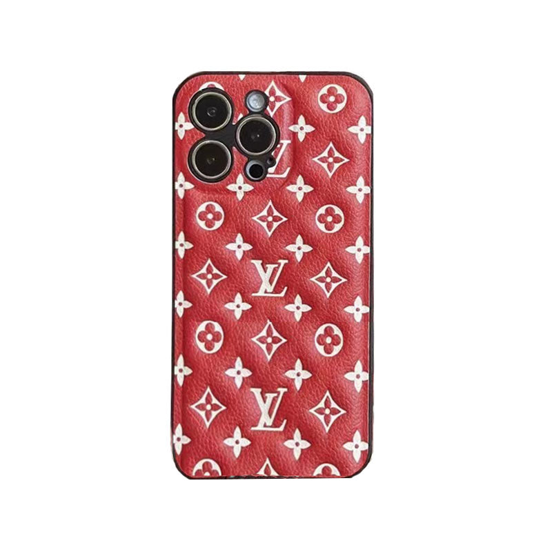 Red Monogram iPhone Case  -QB231115-GTOCASE