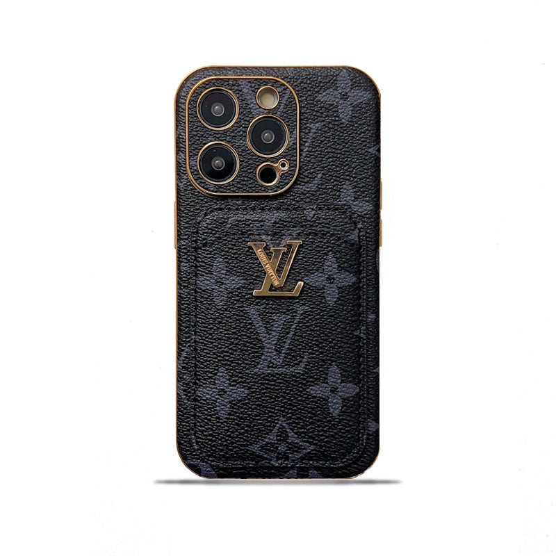 Classic Monogram iPhone Case With Card Holder -Black printing-CHD231124-GTOCASE